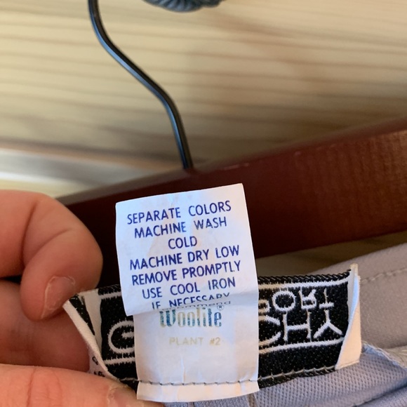 Vintage Rare  Givenchy Sport Pastel Blue 70's Pants Size 8 - Picture 6 of 7